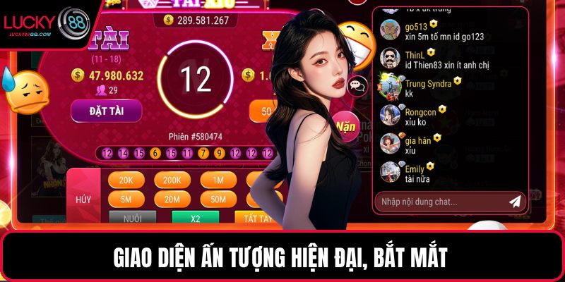 Giao diện ấn tượng hiện đại, bắt mắt