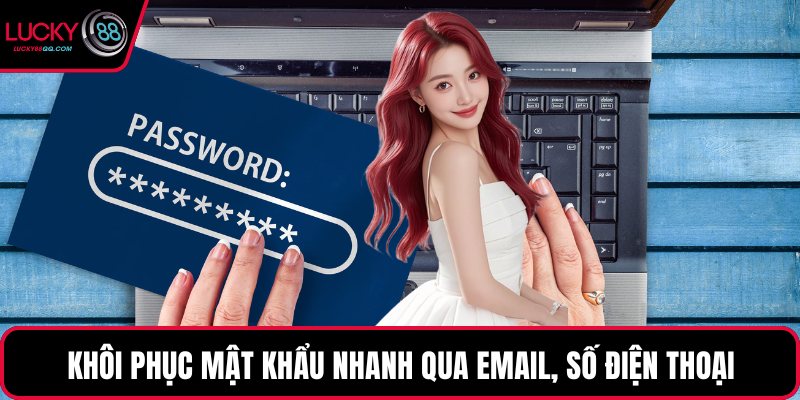 Khôi phục mật khẩu nhanh qua email, số điện thoại
